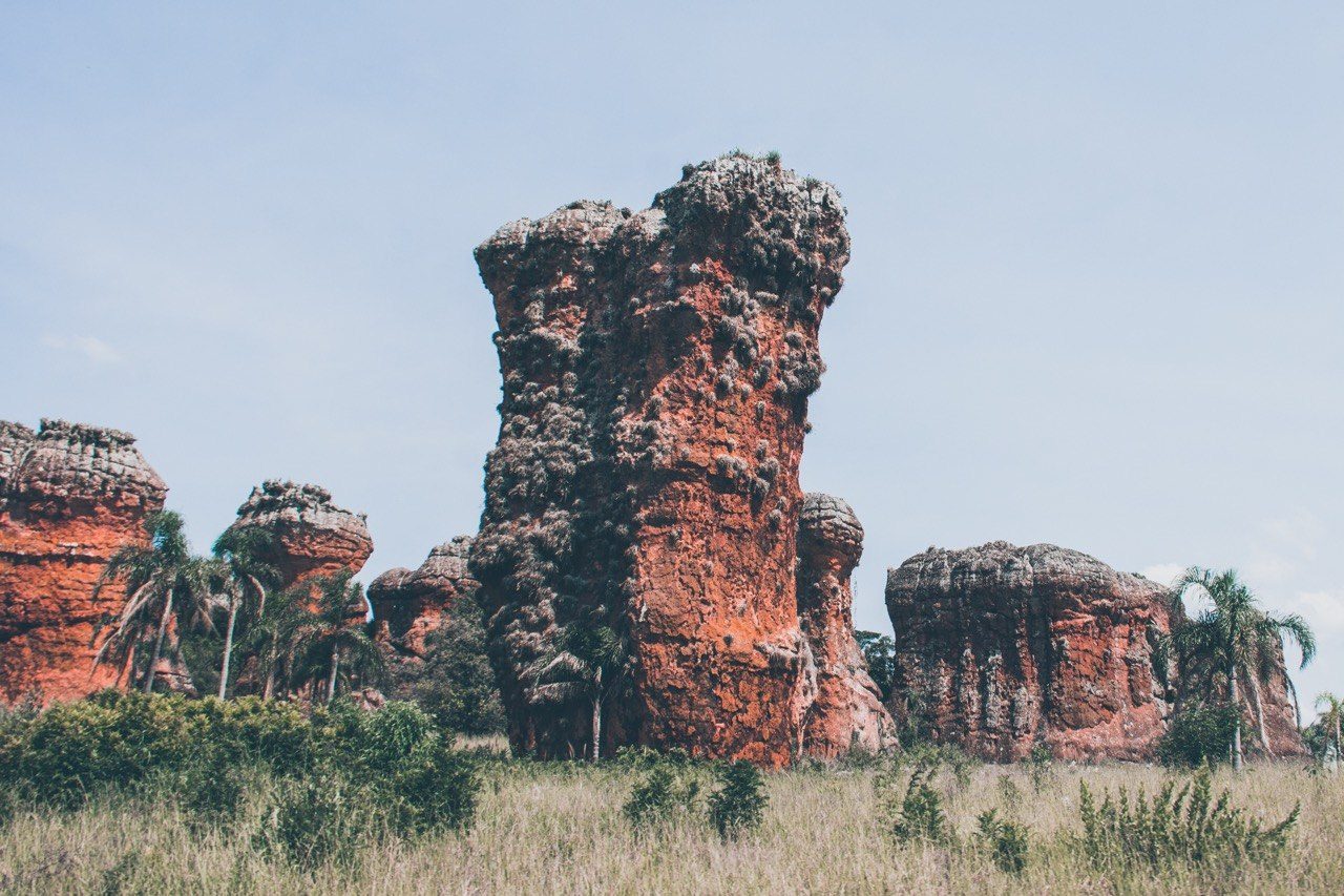 Sandstone rock formations at Vila Velha